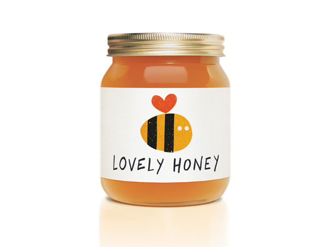 packaging miel lovely honey
