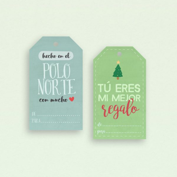 imprimibles para navidad etiquetas de regalo