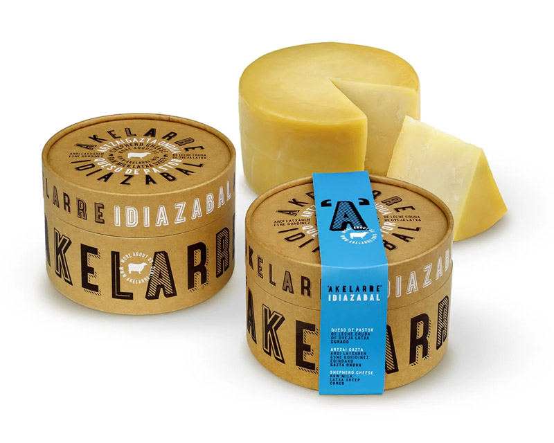 Packaging Creativo para Quesos: Akelarre || Diseñado por: Sidecar, Logroño