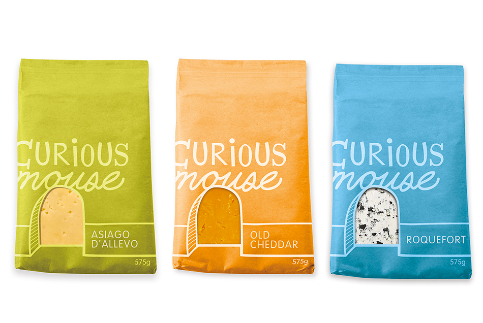 Packaging Creativo para Quesos: Curious Mouse || Diseñado por: Crystal Ching Lee, Estados Unidos