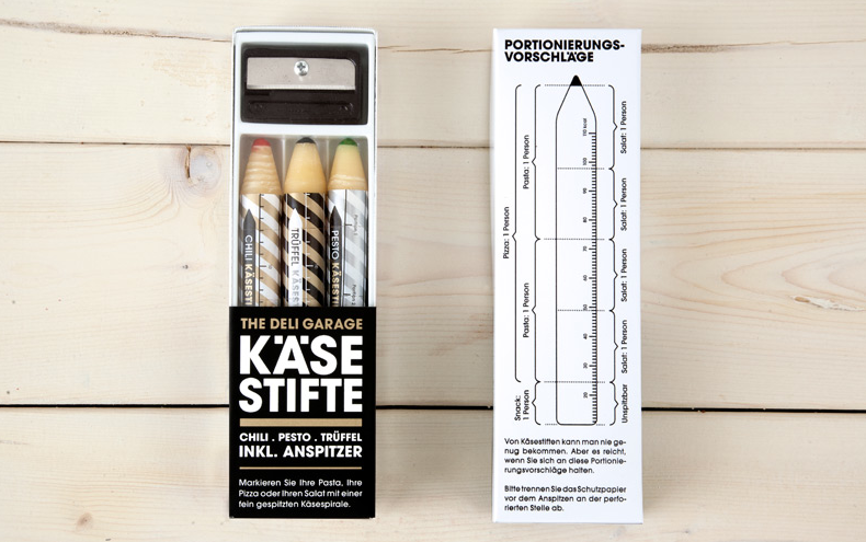 Packaging Creativo para Quesos: Käsestifte || Diseñado por: Korefe, Alemania